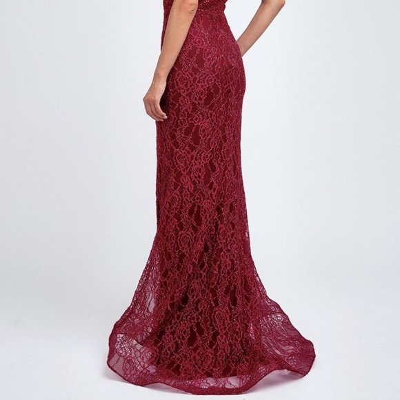 Sweetheart Neck Lace Bodice Prom Dress JT220 - Picture 4 of 5